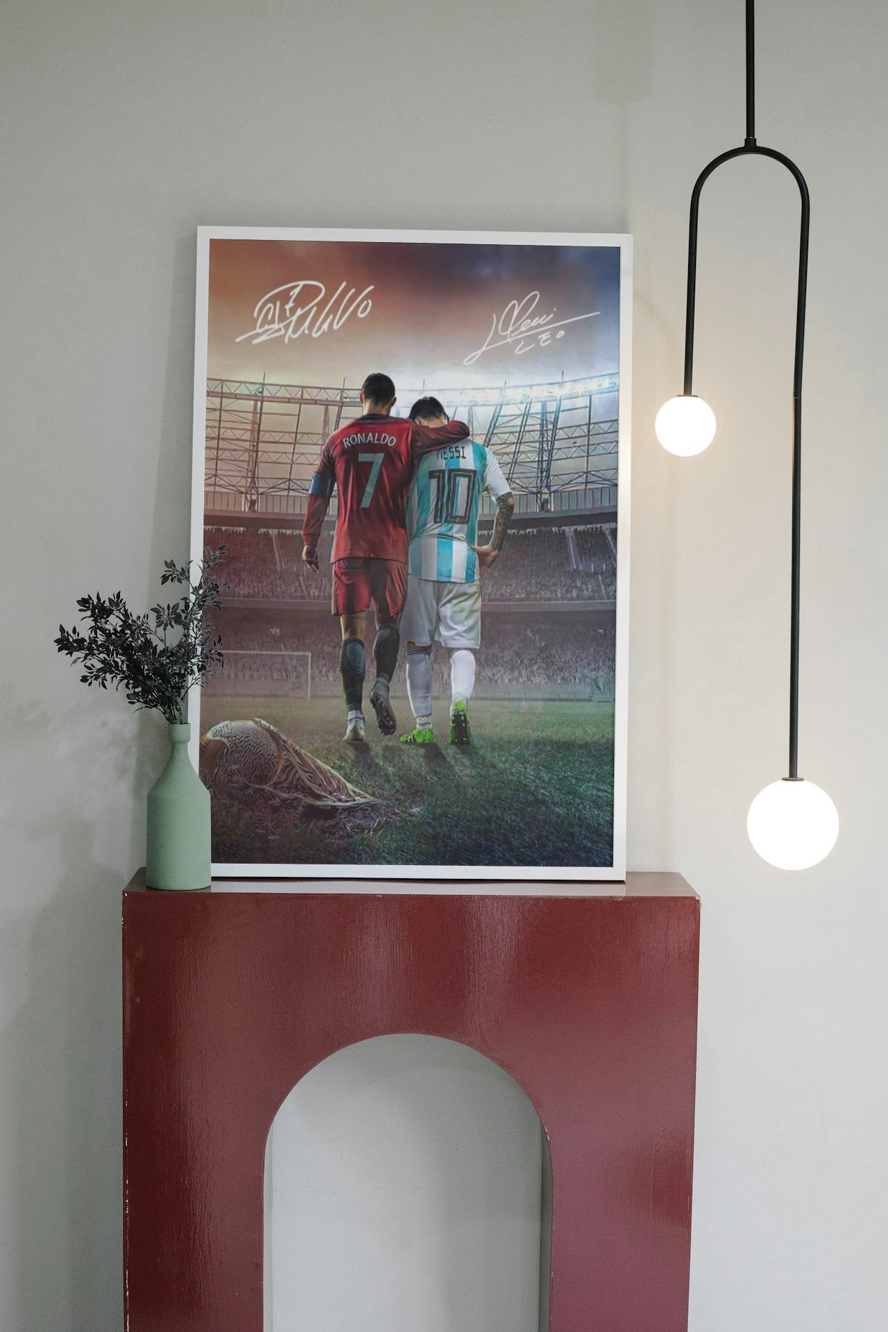RONALDO X MESSI CANVAS POSTER