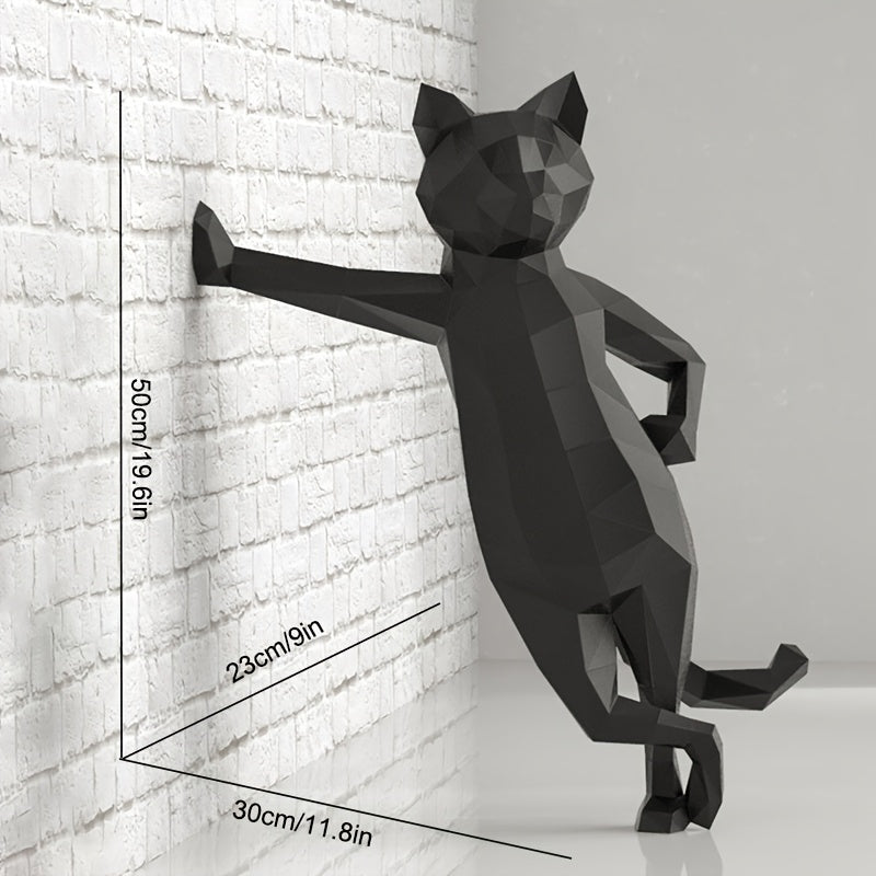 Tnessential Cm Standing Cat Paper Model 3D Decor