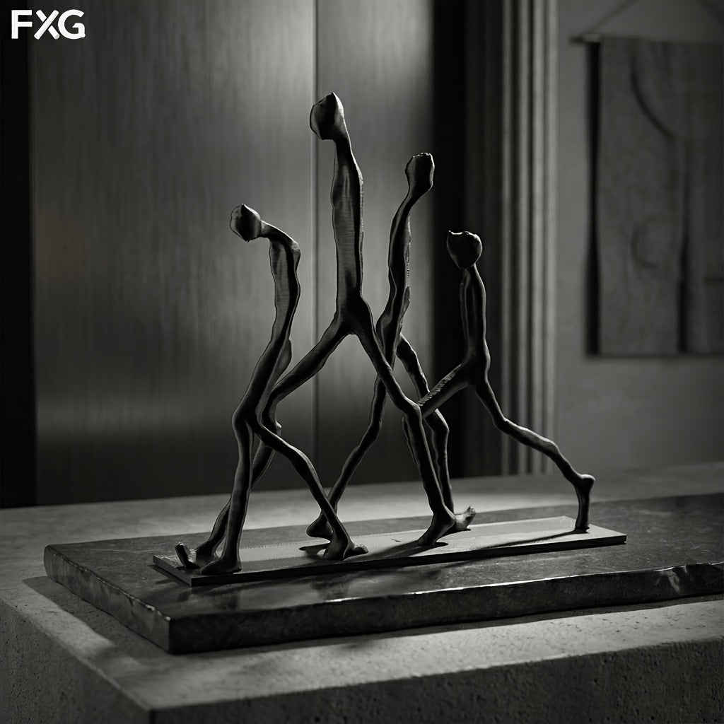 Tnessential J BIRD Abstract Walking Figure Statue 3D Decor
