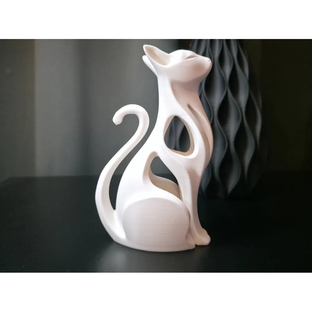 Tnessential Printed Abstract Cat Figurine 3D Decor