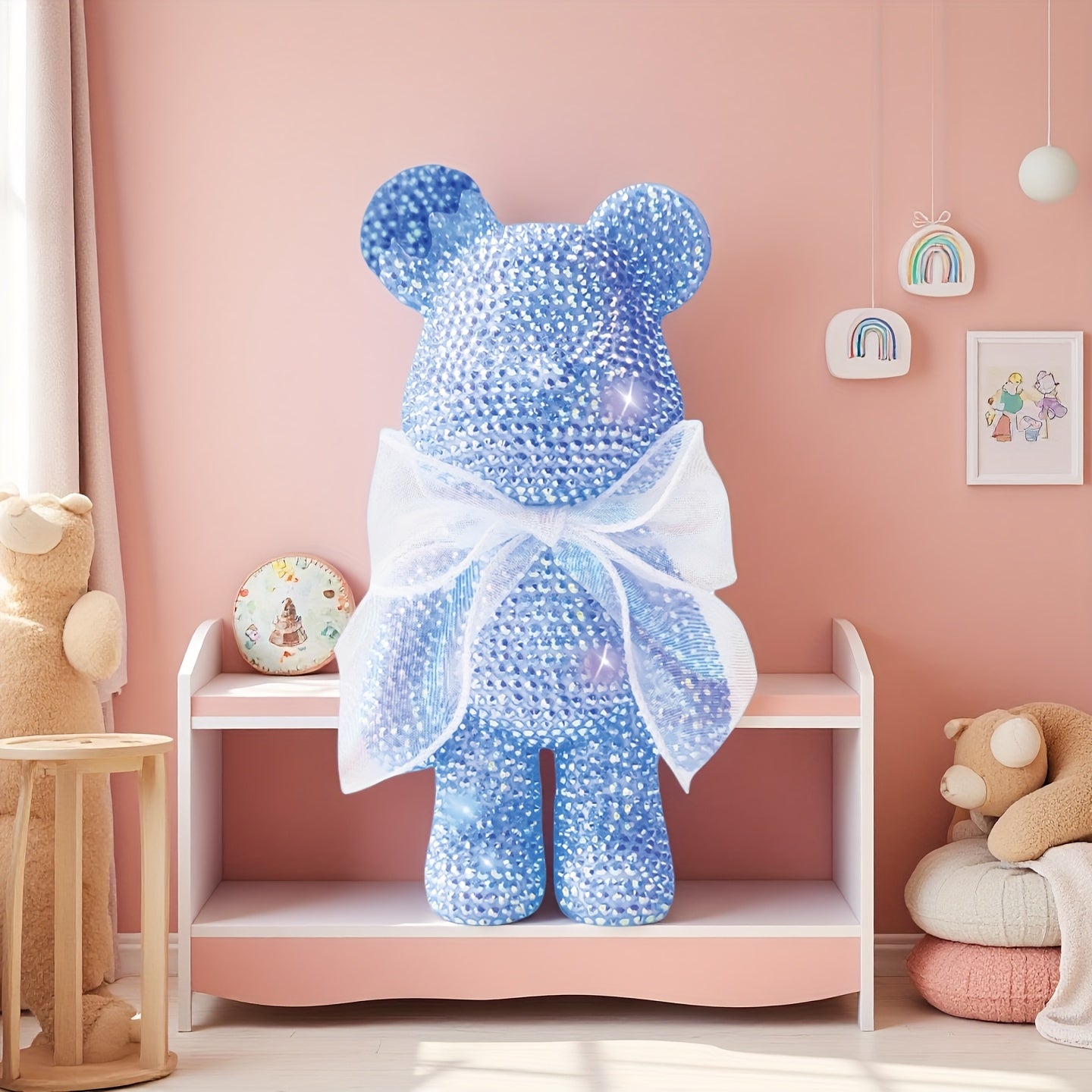 Tnessential Three-dimensional Model Kit Cute Red and Cute Bear 3D Decor