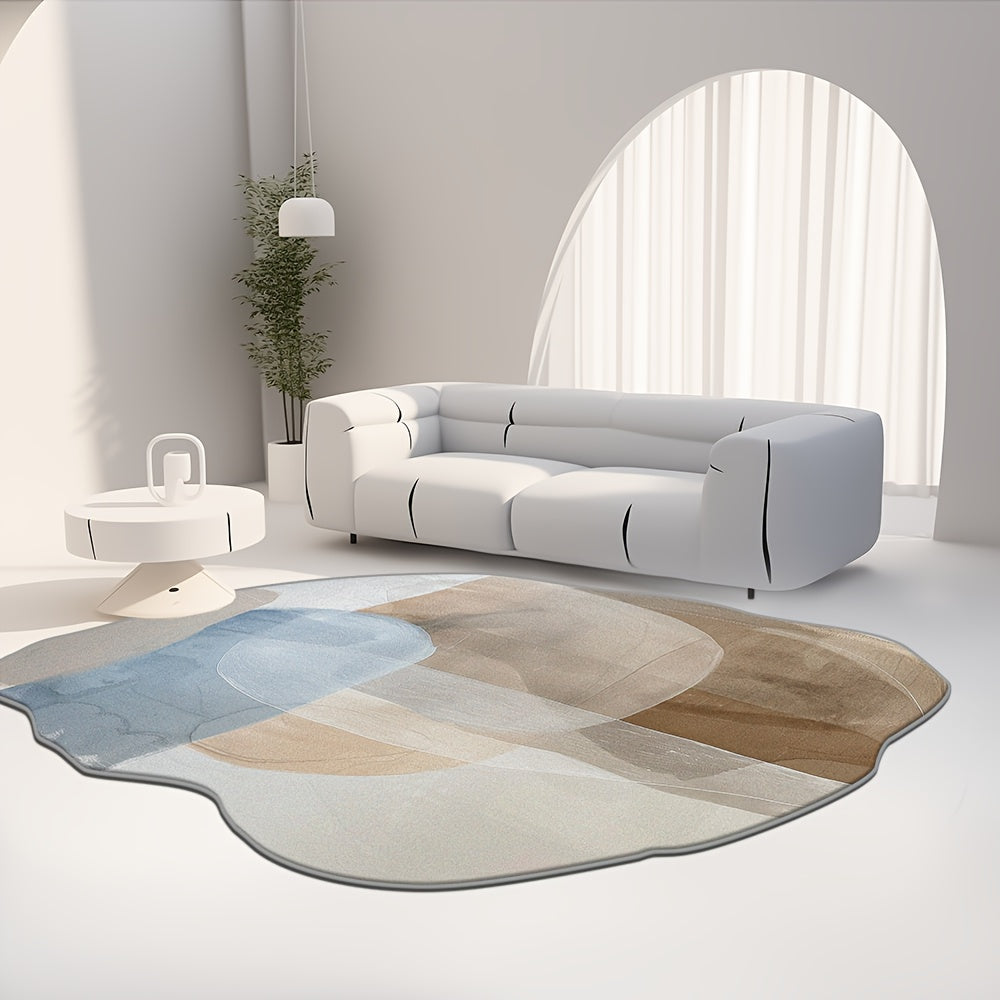 RED IRREGULAR RUG view 2