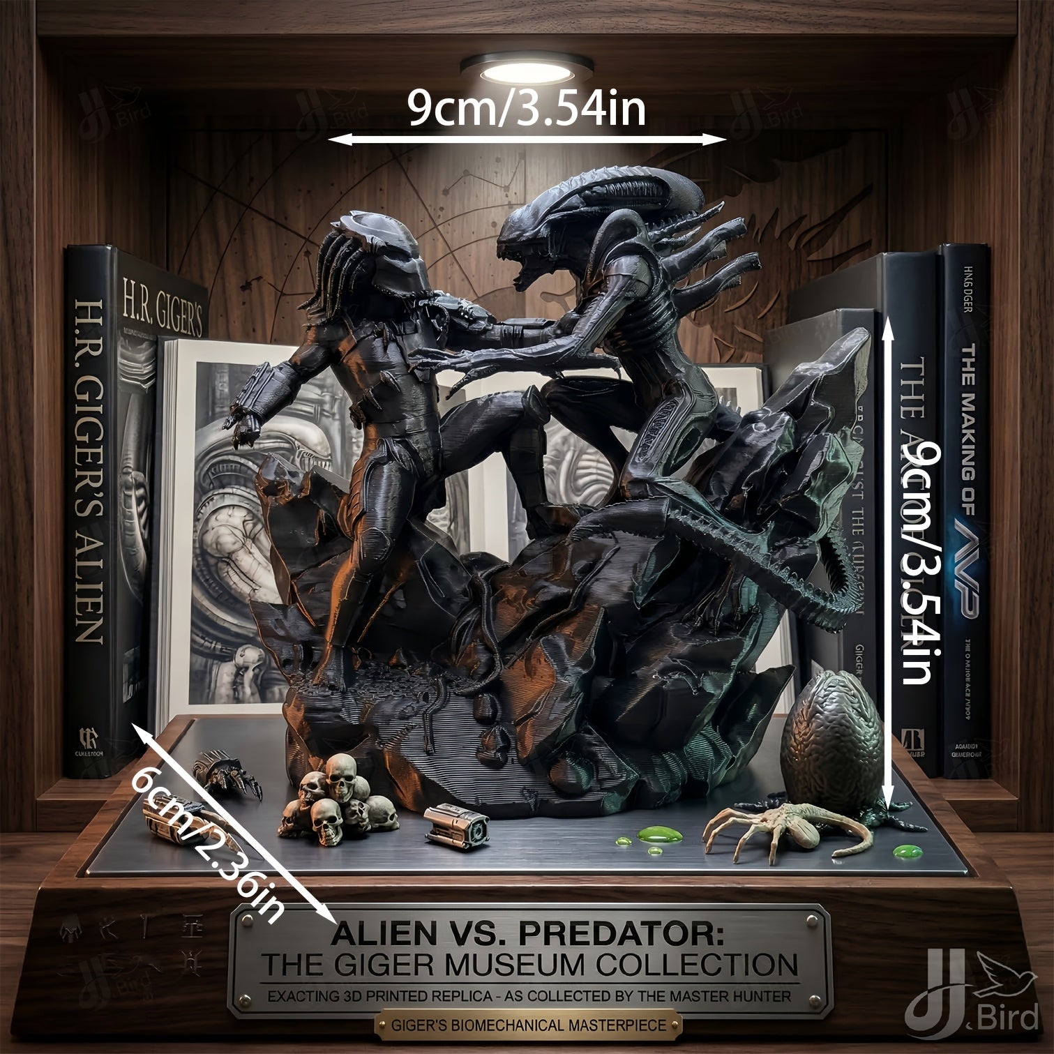 Tnessential Alien Hunter VS Alien Monster Ornament 3D Decor