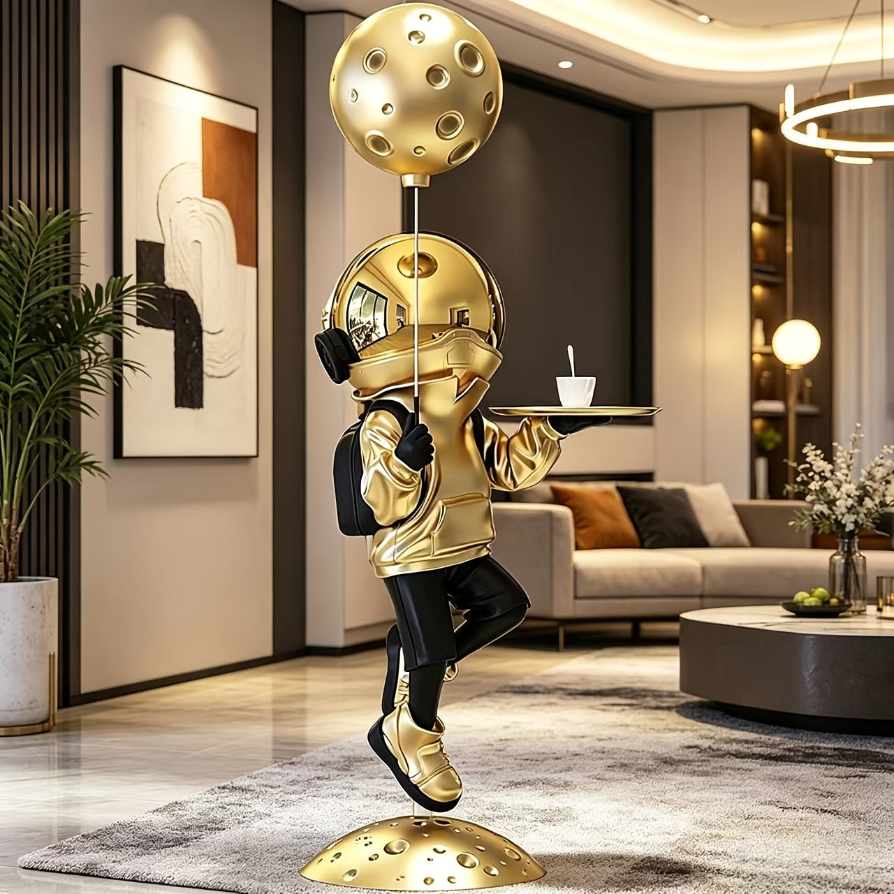 Tnessential Inch Large Resin Floor-standing Astronaut Statue 3D Decor