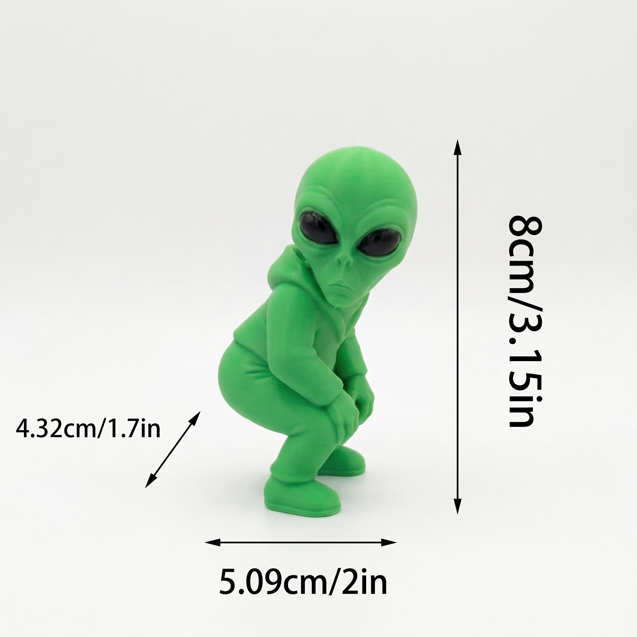 Tnessential Twerking Alien Figurine Funny 3D Decor