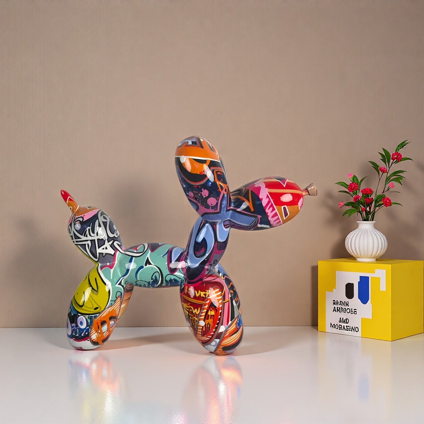 Tnessential Balloon Dog Sculpture Statue 3D Decor