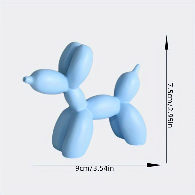 Tnessential Modern Minimalist Creative Resin Balloon Dog Sculpture 3D Decor
