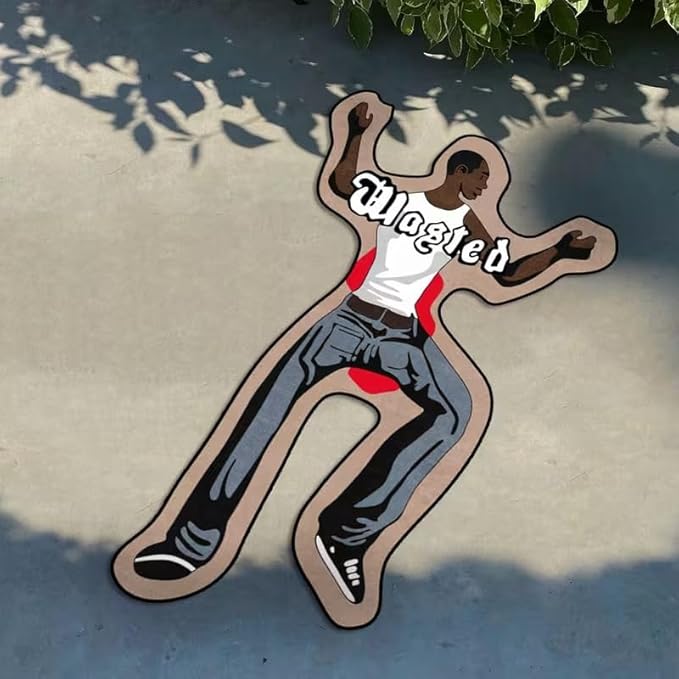 COOL GTA "WASTED" RUG
