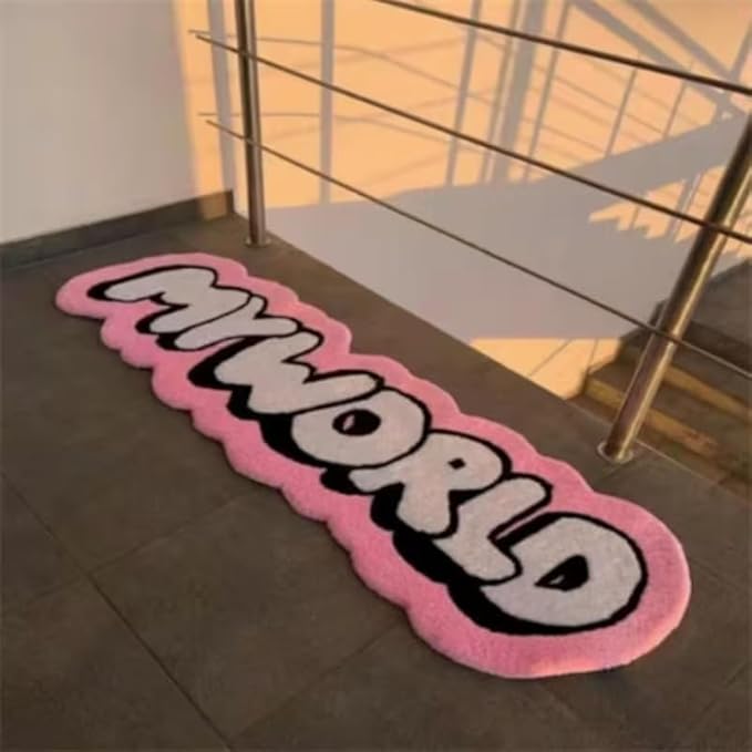 PINK Y2K STYLE RUG