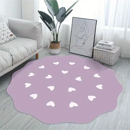PURPLE HEART CLOUD RUG