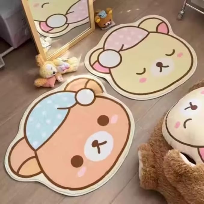 CUTE BEAR FACE RUG