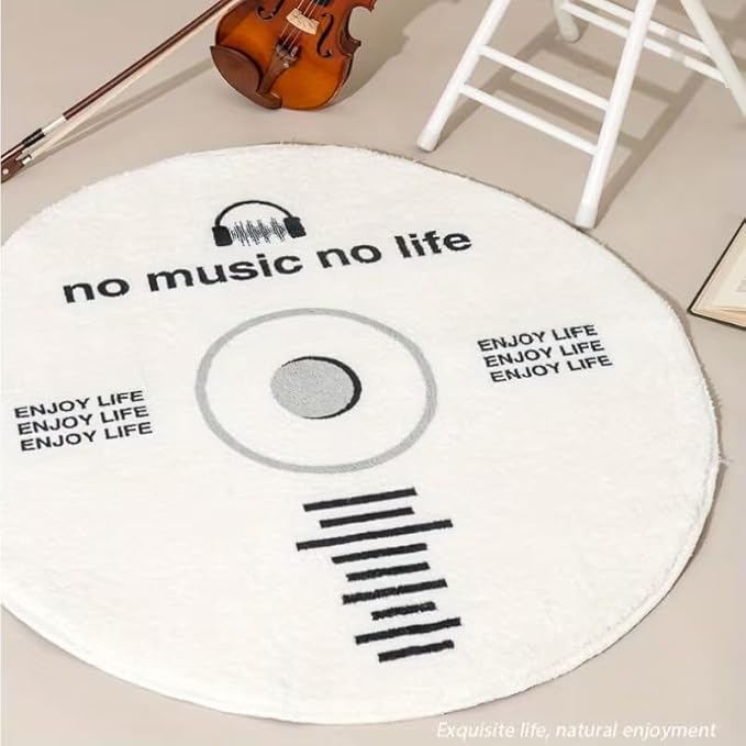 Cd Music Is Life Rug