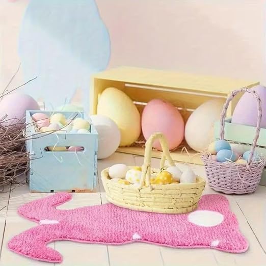 PINK BUNNY SHAPE RUG