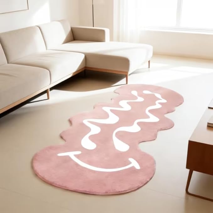 TRIPPY SMILEY FACE RUG