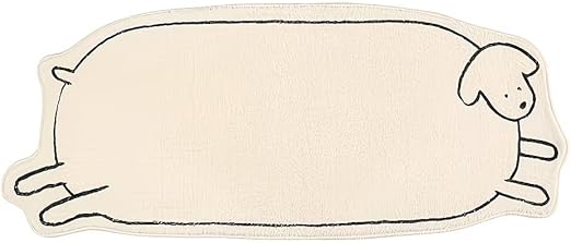 CUTE WHITE SHEEP RUG