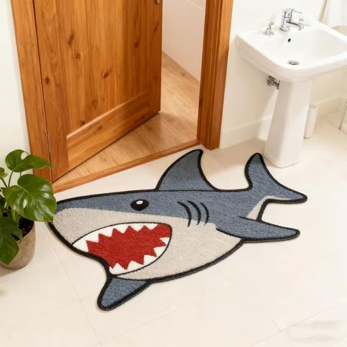 CARTOON SHARK RUG