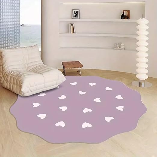 PURPLE HEART CLOUD RUG