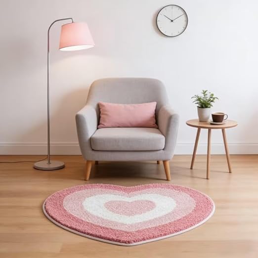 PINK HEART RUG