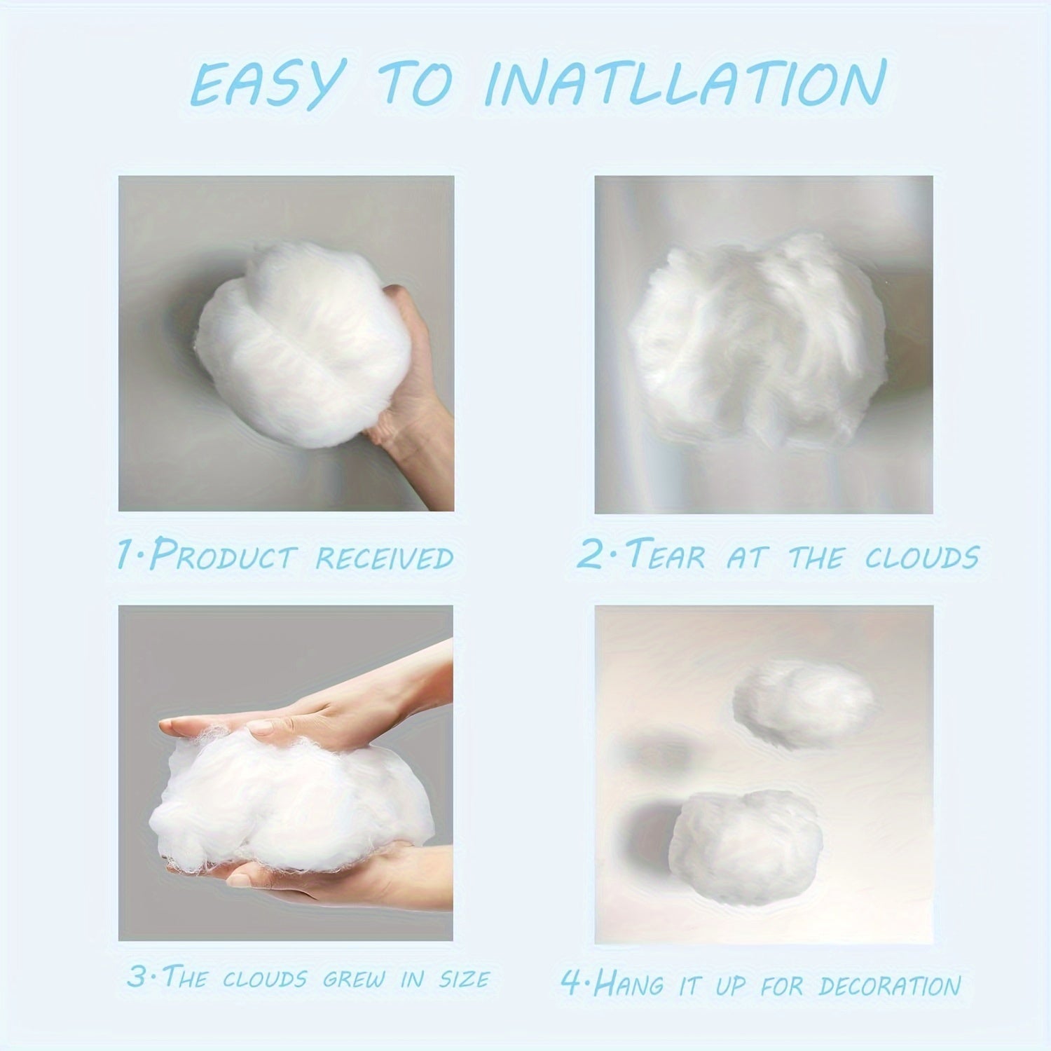 Tnessential Artificial Cloud Props 3D Decor