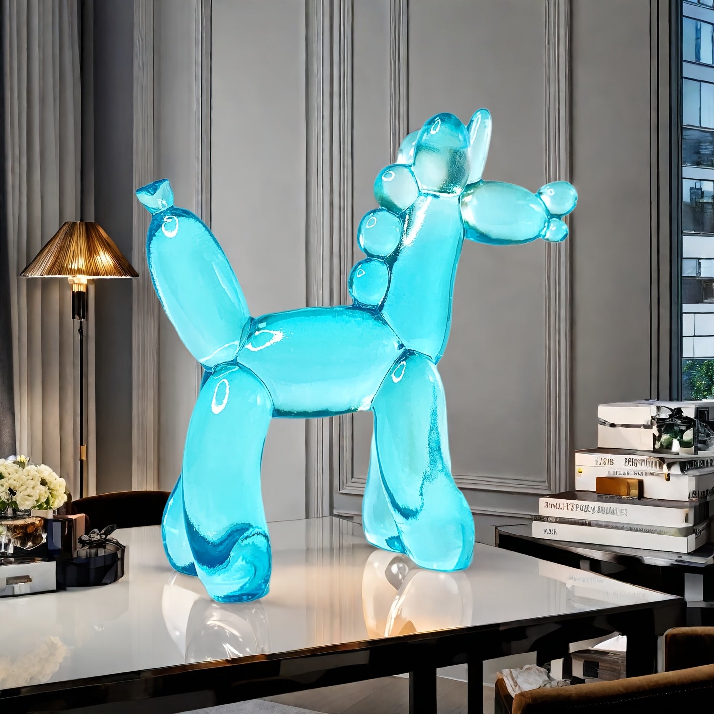 Tnessential Charming and Adorable Transparent Balloon Unicorn Resin 3D Decor