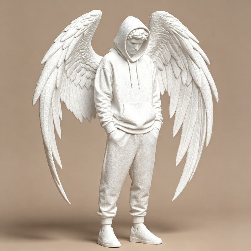 Tnessential Printed Stylish Angel Small Statue Ornament 3D Decor