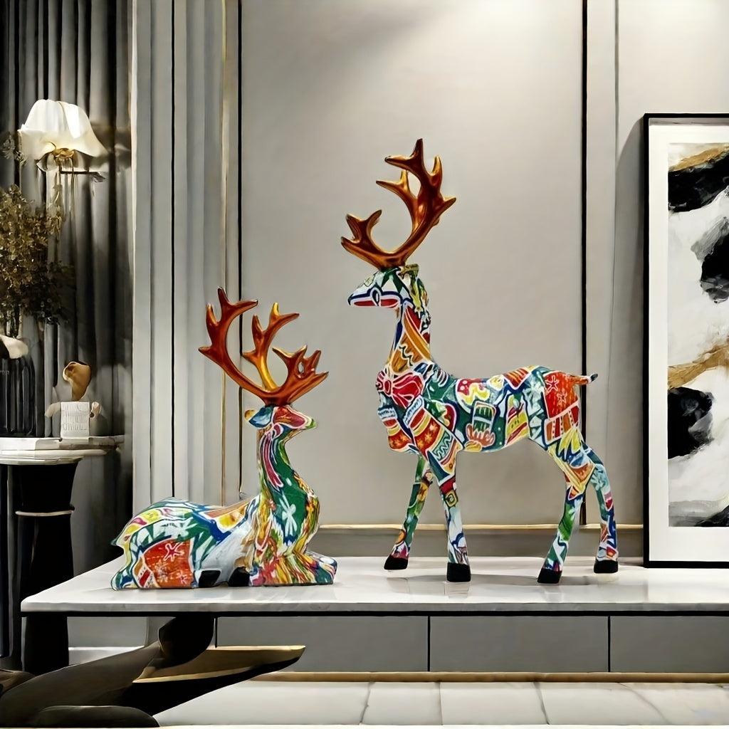 Tnessential U002fset of Reindeer 3D Decor
