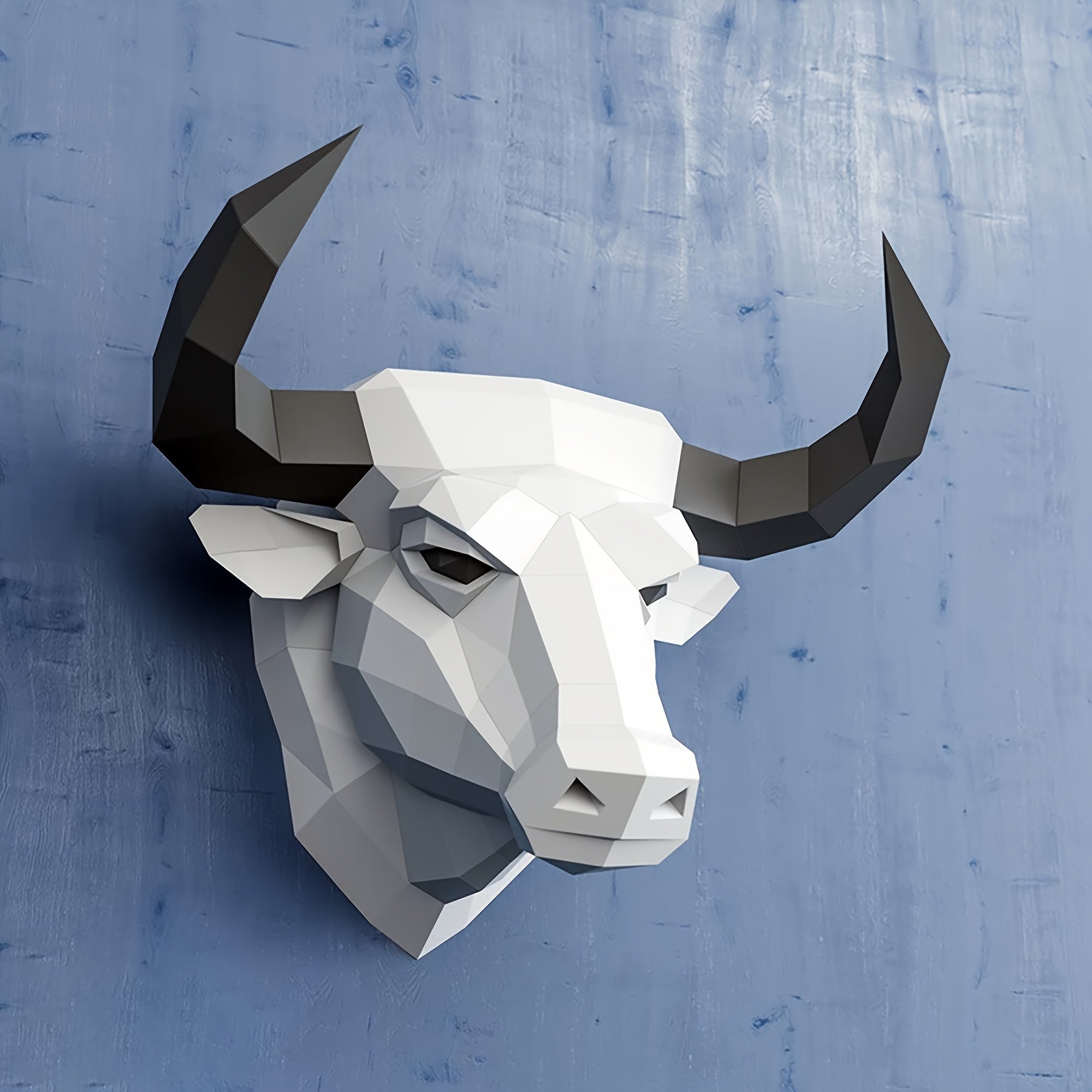 Tnessential Diy Bull Head Paper Model Needs to Be Made by Yourself 3D Decor