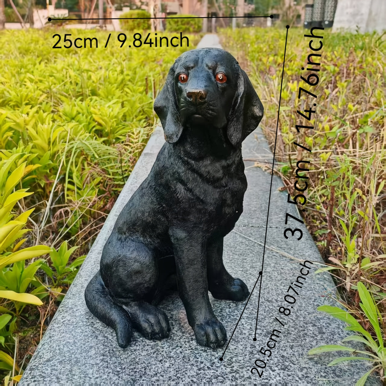 Tnessential Large English Foxhound Statue 3D Decor
