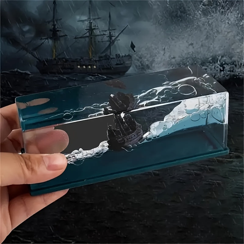 Tnessential Black Pearl Pirate Ship Decor 3D Decor