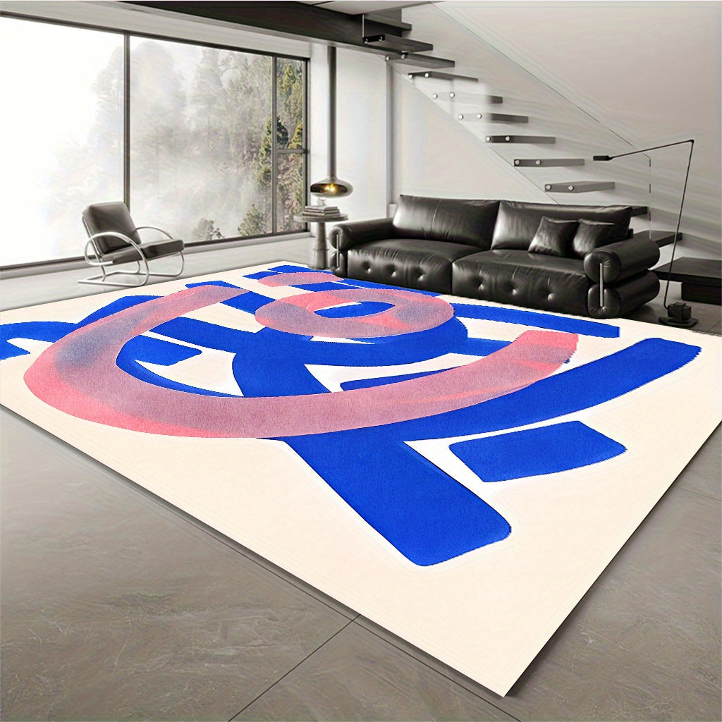 PINK ABSTRACT 2 RUG view 4