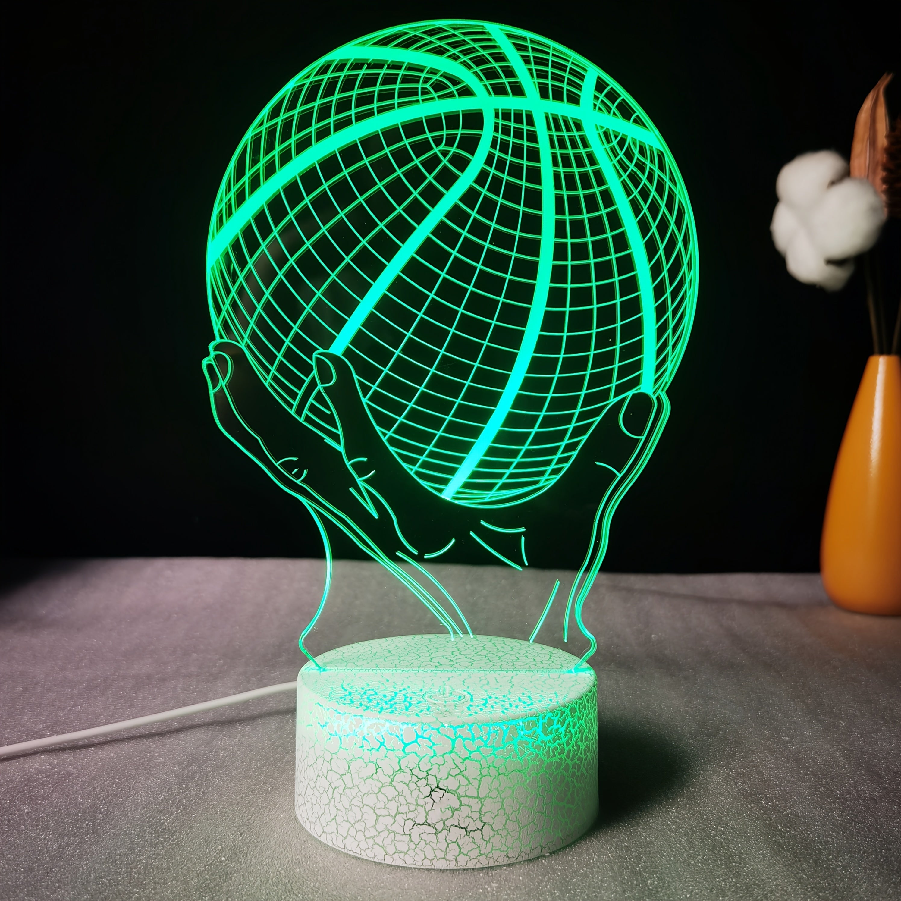Tnessential Basketball 3D Table Lamp LED Creative Gift Visual Colorful 3D Decor