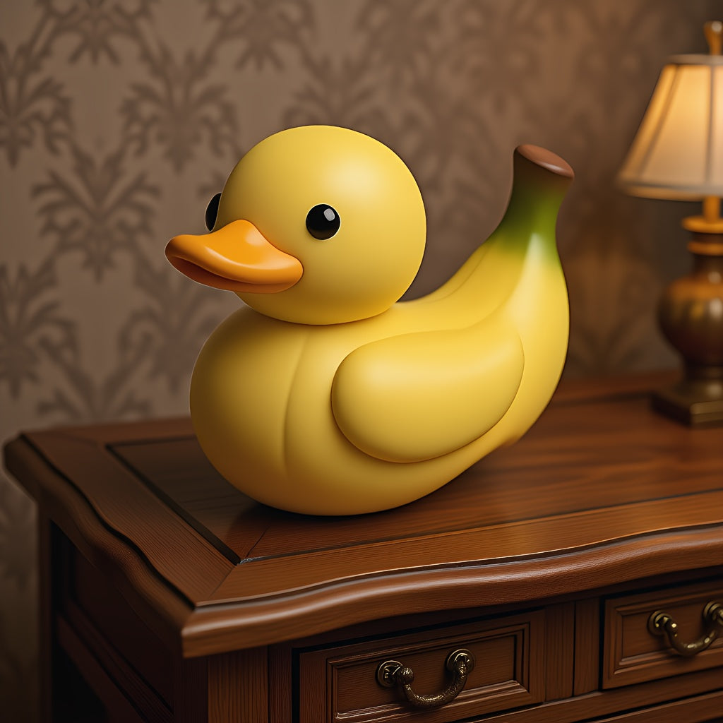 Tnessential Strawberry Banana Duck Decorative Statue 3D Decor