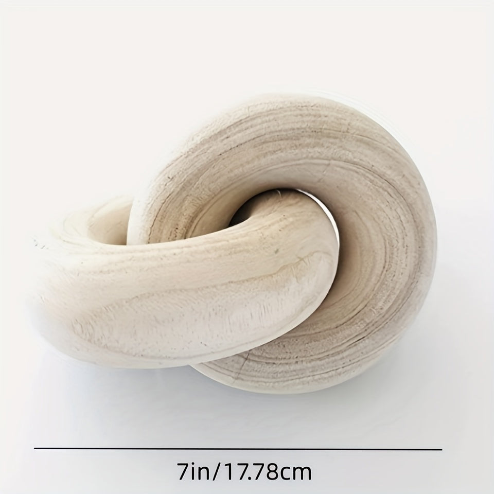Tnessential Rustic Wooden Knot Sculpture 3D Decor