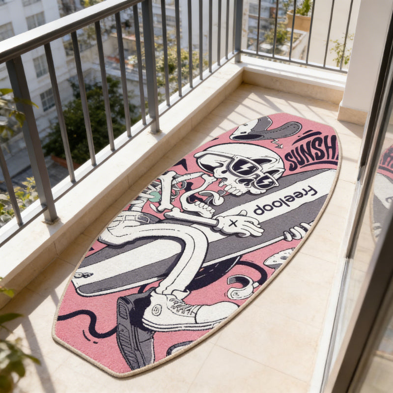 PINK SURFBOARD RUG