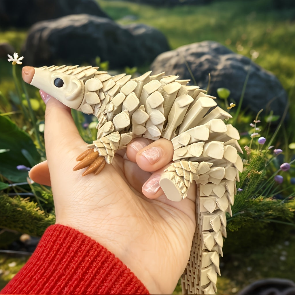 Tnessential Printed Children's Toy Gradient Hedgehog Animal Statue 3D Decor
