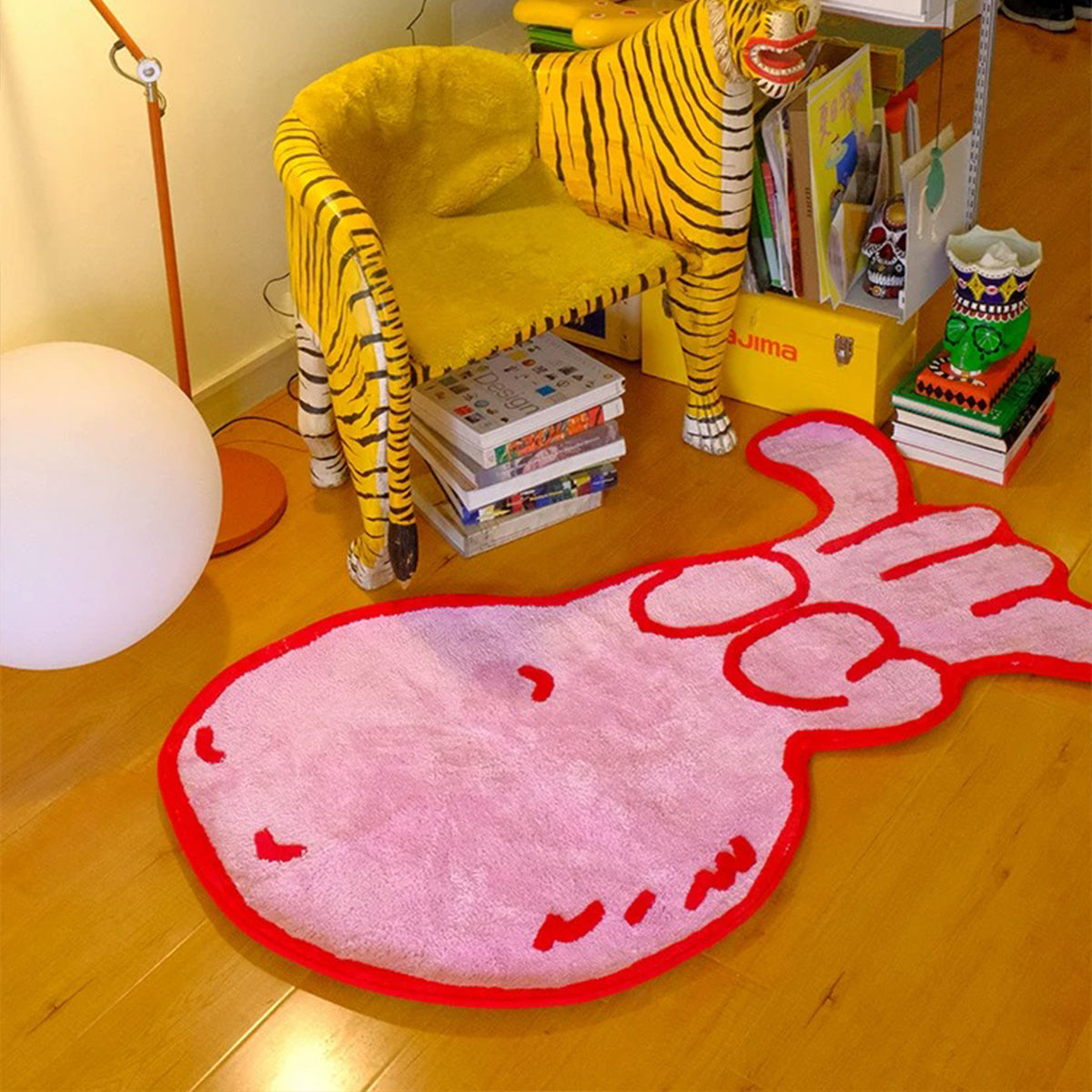 RED OCTOPUS RUG view 6