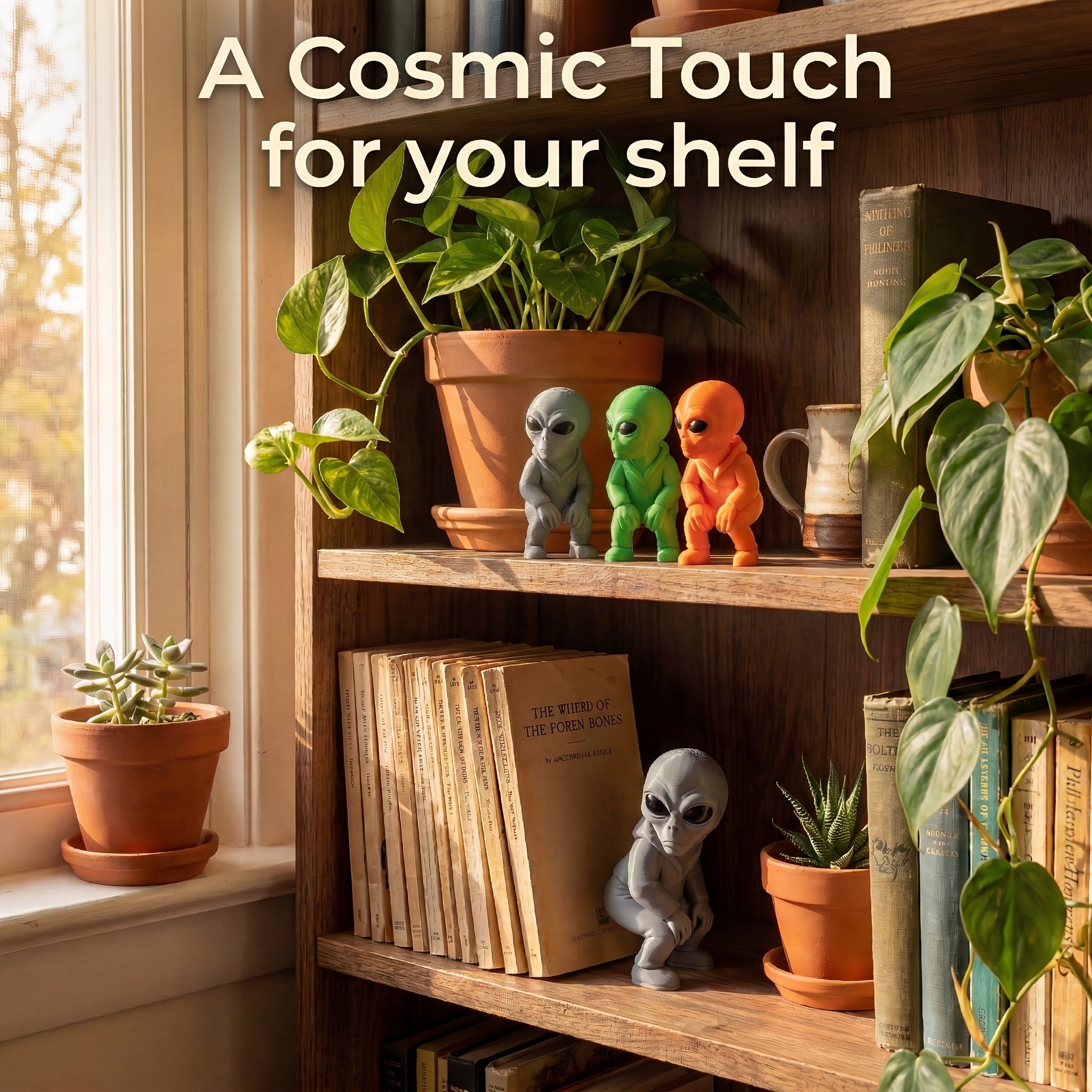 Tnessential Twerking Alien Figurine Funny 3D Decor