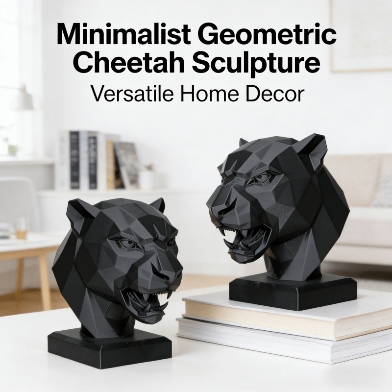 Tnessential Minimalist Geometric Cheetah Ornament 3D Decor