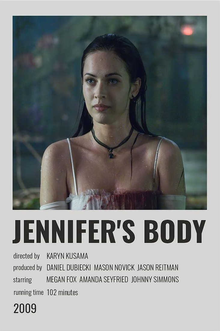 JENNIFERS BODY MOVIE FT( MEGAN FOX ) CANVAS POSTER