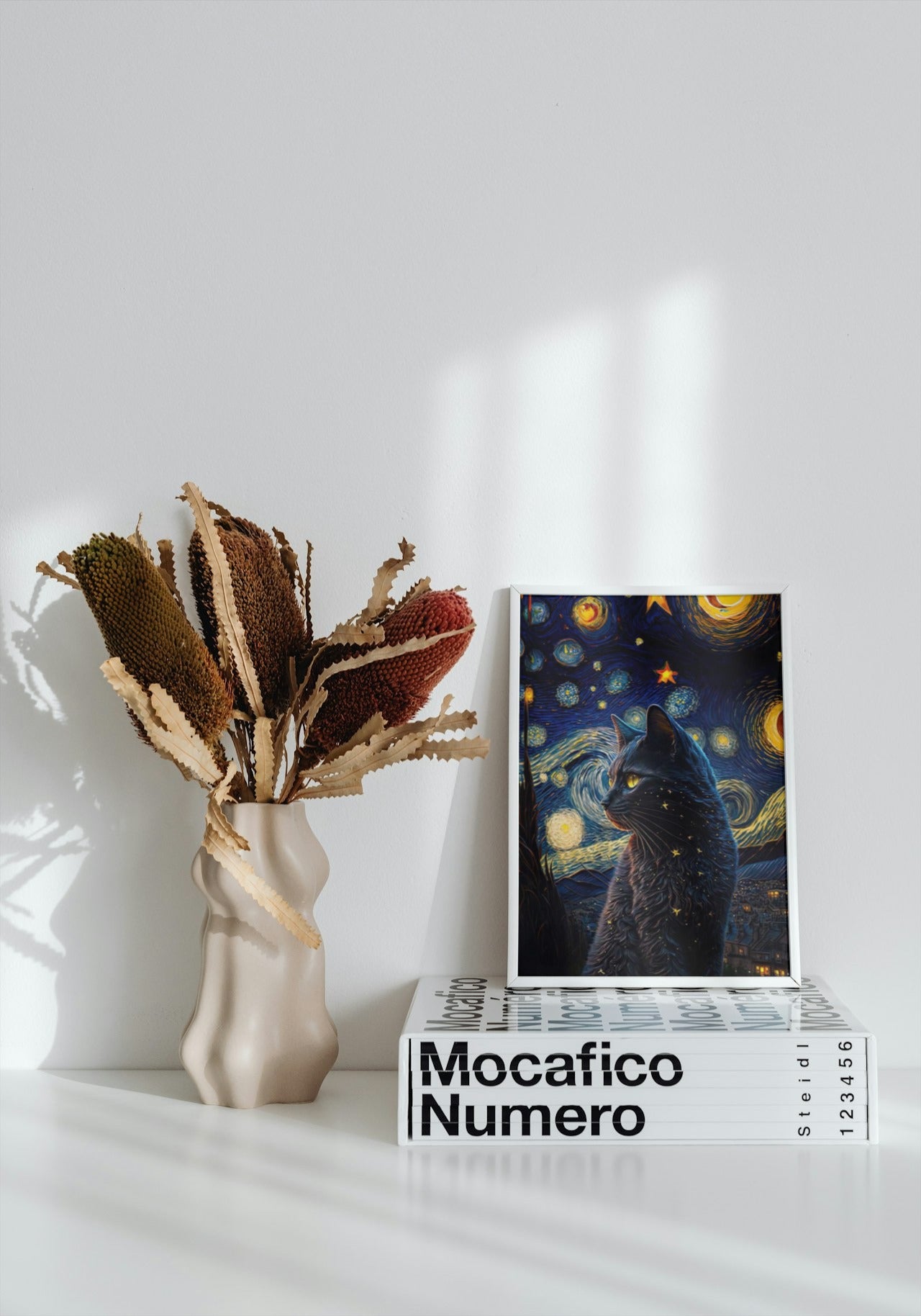 STARRY NIGHTS X CAT CANVAS POSTER