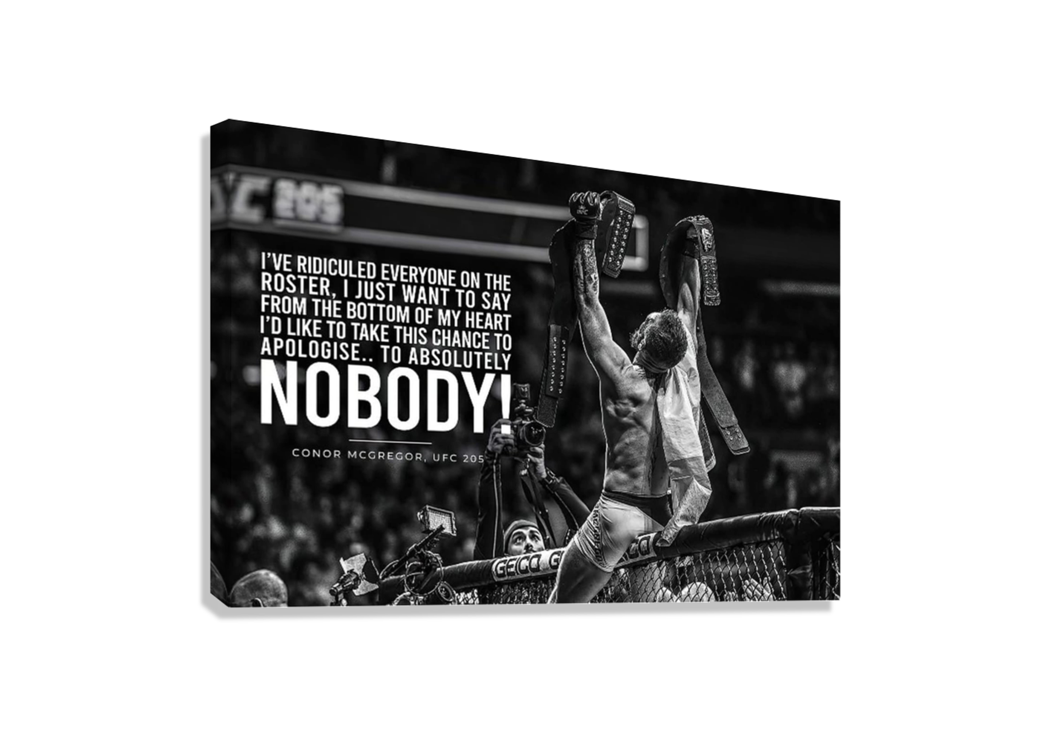 A QOUTE GIVEN BY CONOR MCGREGOR CANVAS POSTER