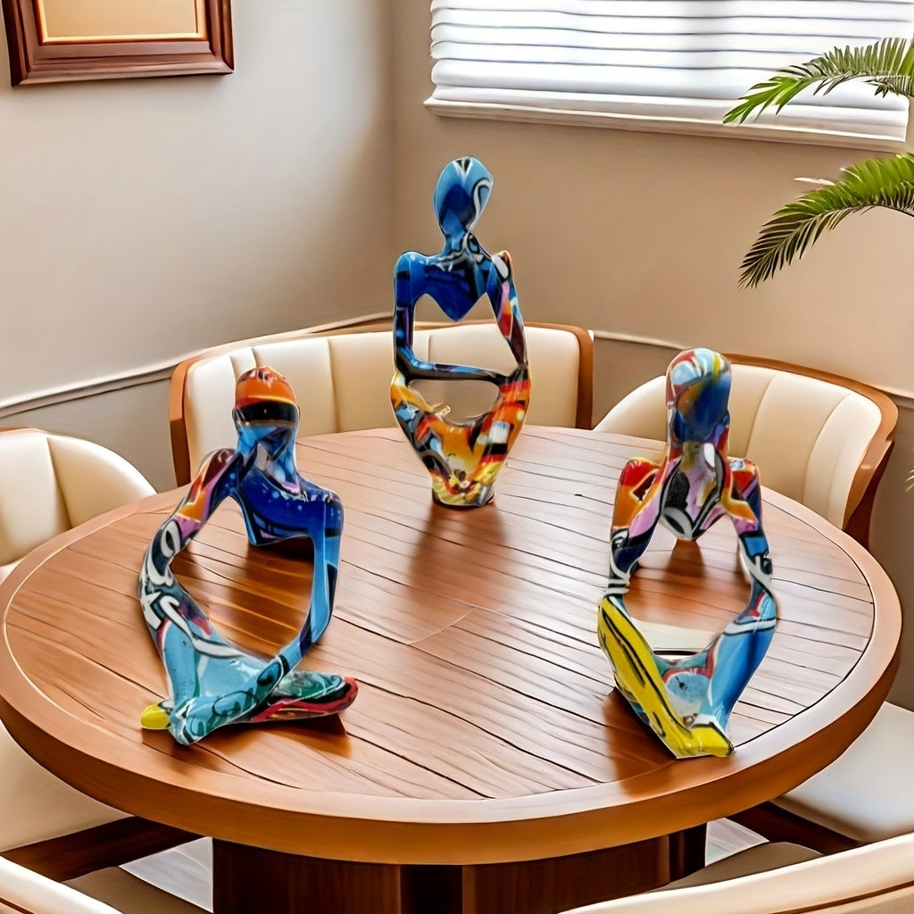 Tnessential Statue of an Abstract Thinker 3D Decor