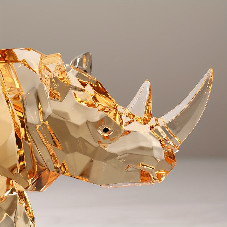 Tnessential Transparent Resin Feng Shui Galloping Horse 3D Decor