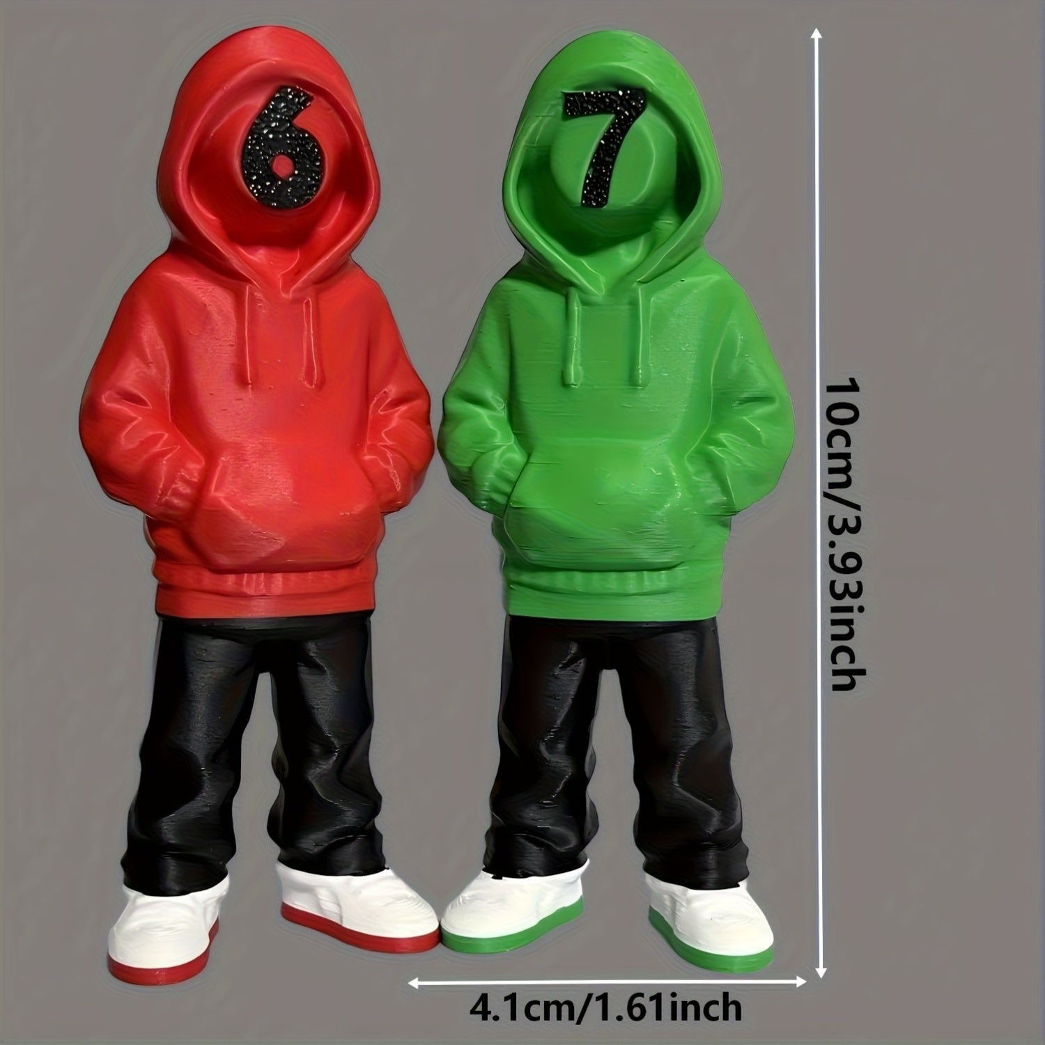 Tnessential 3D Printed Digital Human Figure Ornament Set 3D Decor