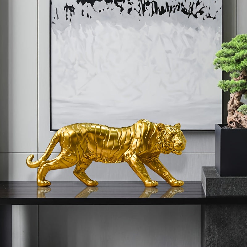 Tnessential Resin Tiger Home Statue Ornament 3D Decor