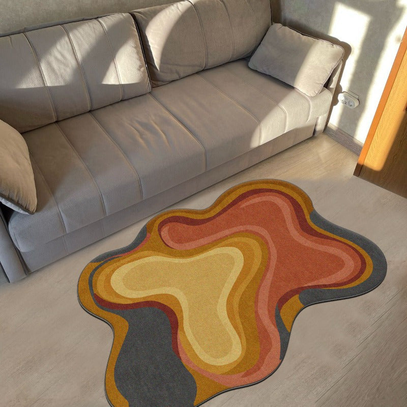 BROWN IRREGULAR RUG view 5