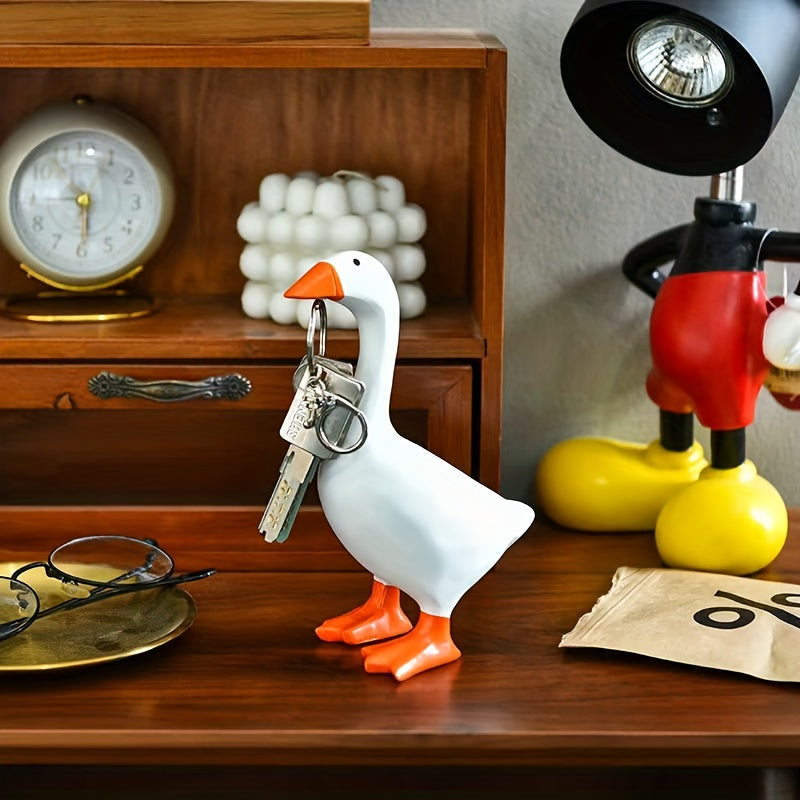 Tnessential Magnetic Goose Key Is Chain Sculpture 3D Decor