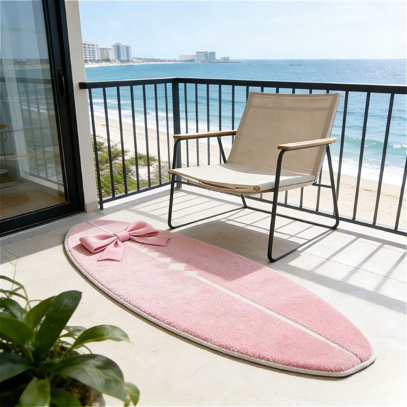 PINK SURFBOARD 4 RUG view 2