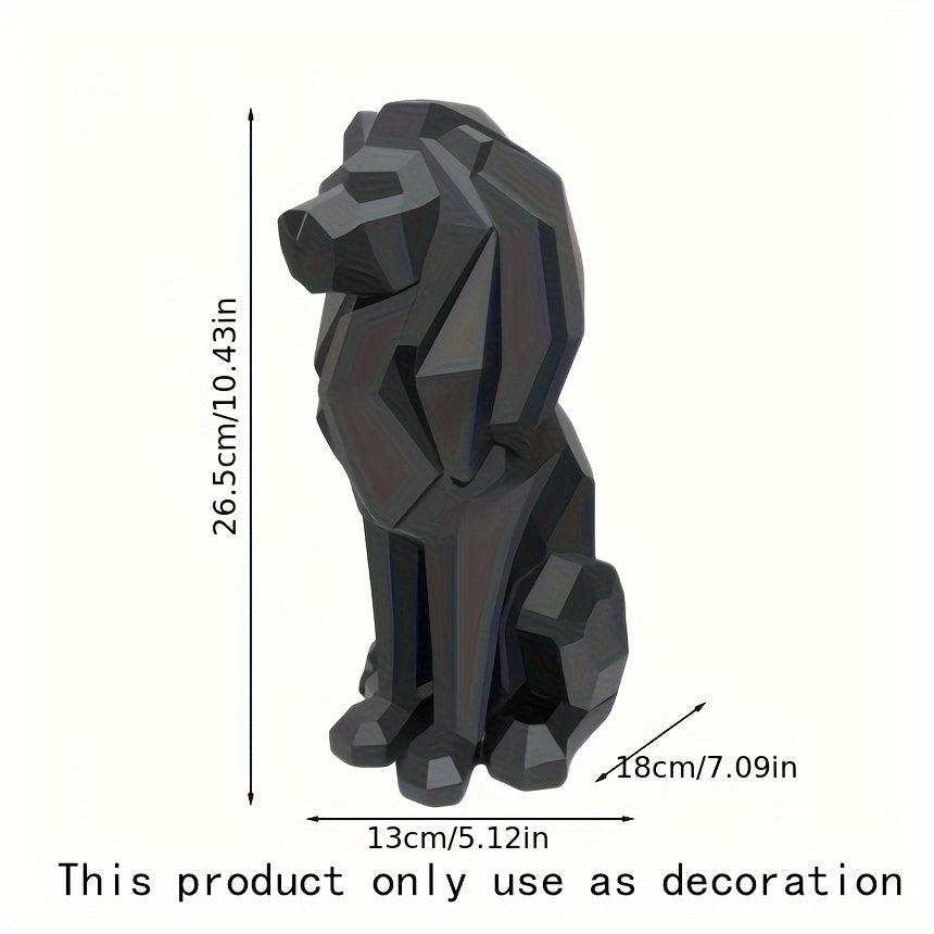 Tnessential Geometric Lion Statue 3D Decor