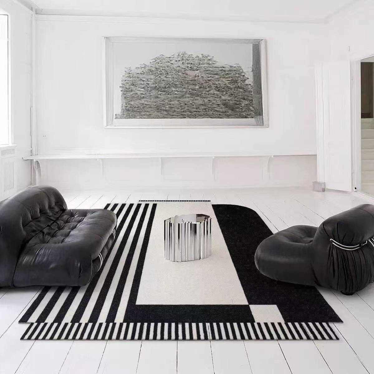 WHITE LEAF RUG view 2